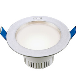 雷士（NVC）雷士照明 LED筒灯天花灯 砂银色 3瓦暖白光4000K 开孔7.5-8.5厘米 *5件