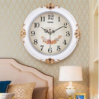 巴科达客厅静音挂钟家用创意时钟时尚个性钟表欧式挂表卧室石英钟