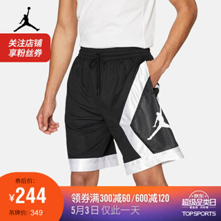 AJ 男子篮球短裤 AIR JORDAN JUMPMAN DIAMOND AV3207 AV3207-010 L叠加店铺券 *4件