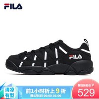 FILA FUSION 斐乐复古篮球鞋男2020夏季新款潮流低帮休闲运动鞋 黑色-BK 41 *2件