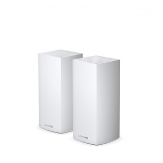 LINKSYS 领势 Velop系列 MX10600 三频5300M 千兆Mesh无线分布式路由器  Wi-Fi 6 两个装 白色