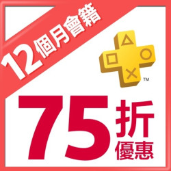 playstation03plus12个月会籍五一75折优惠