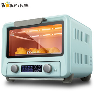 小熊（Bear）电烤箱15L容量微电脑智能菜单广域温控蒸汽烤 DKX-15P1