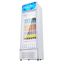 中冷（ZL）288升冷藏展示柜 便利店商用超市保鲜饮料柜 单门立式陈列柜LC-288