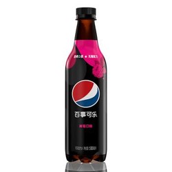 百事可乐 Pepsi 无糖树莓味 汽水碳酸饮料 500ml*12瓶 整箱装 百事可乐出品 *2件