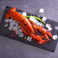 优烤海鲜火锅进口熟冻波士顿龙虾单只 约400g