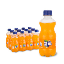 芬达 Fanta 橙味 橙汁 汽水饮料 300ml*12瓶 *2件