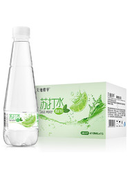 天地精华青柠檬苏打水饮料整箱无糖无汽矿泉碱性饮用水410ml*15瓶