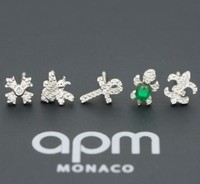 APM Monaco apm MONACO AE10731XKG 海龟蜜蜂组合耳钉 5个装