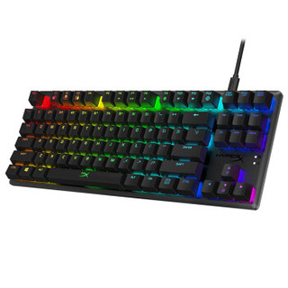 HYPERX Alloy Origins Core 87键 有线机械键盘 黑色 HyperX水轴 RGB