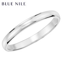 银联专享：Blue Nile 14K白金 经典结婚戒指（2毫米）