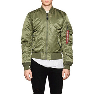 ALPHA INDUSTRIES 阿尔法工业 MA-1 军迷夹克 MJM21000C1 军绿色 M