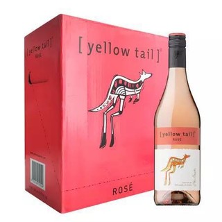 黄尾袋鼠（Yellow Tail）ROSE桃红葡萄酒 750ml*6 整箱装 澳大利亚进口