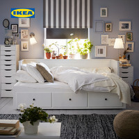 限地区：IKEA 宜家 汉尼斯 坐卧两用床框架 带3屉