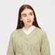 UNIQLO 优衣库 422917 女士宽松V领长针织衫