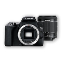 Canon 佳能 EOS 250D APS-C画幅 数码单反相机 黑色 LENS EF-S F3.5 18-55mm IS STM 变焦镜头 单镜头套机