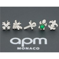 再降价：APM Monaco AE10731XKG 海龟蜜蜂组合耳钉 