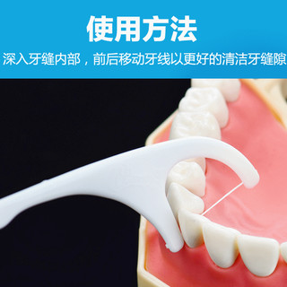 出口欧洲cleanpik细牙线棒代替牙线架牙签不易断高拉力 每包50只