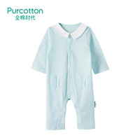 Purcotton 全棉时代 婴儿针织提花长袖连体衣