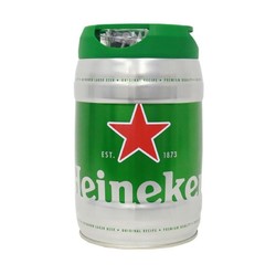 喜力啤酒 铁金刚啤酒Heineken荷兰原装进口 喜力铁金刚啤酒大桶5L装大星星 *3件