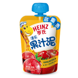 亨氏Heinz 乐维滋果汁泥蔬乐2+2果汁泥-苹果草莓山楂红枣120g