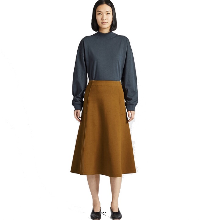 uniqlo优衣库u系列422487女士针织喇叭裙