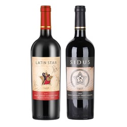 SIDUSWINE 星得斯 智利原瓶进口干红葡萄红酒(H600+H800)组合装 750ml*2支