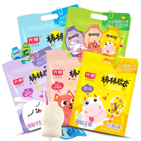 bright光明棒棒奶酪棒500g25支装奶酪棒120g6支