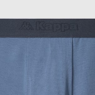 Kappa 卡帕 男士莫代尔中腰平角青少年内裤套装KP9K19 3条装(黑色XXL+灰绿XXL+烟雾蓝XXL)