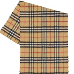 BURBERRY VINTAGE格纹羊绒围巾