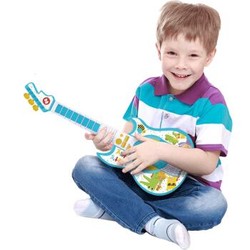 费雪(Fisher-Price)儿童电吉他玩具 婴幼儿音乐启蒙玩具宝宝早教弹奏乐器礼物女男孩蓝色GMFP006 *2件 +凑单品