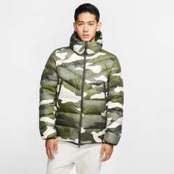 NIKE 耐克 Sportswear Down Fill Windrunner 男子印花连帽夹克