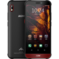 AGM H2三防智能老人手机 双麦降噪大音量全网通老人机电信4G老年机通话清晰 红黑 3G+32G