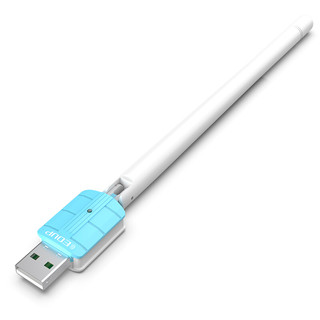 翼联（EDUP）免驱版 300M USB无线网卡 随身wifi接收器 台式机笔记本通用 智能自动安装驱动