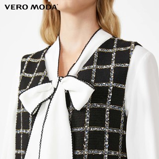 Vero Moda2020春夏新款小香风衬衫马甲连衣裙两件套女