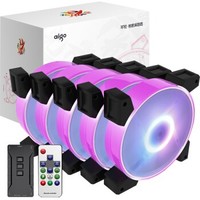 aigo 爱国者 暮光C5 机箱散热风扇 120mm RGB 5只装+控制器