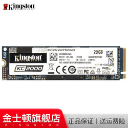 Kingston 金士顿 金士顿(Kingston) SSD台式笔记本nvme固态硬盘M.2接口（NVMe协议） 250G（kc2000系列）