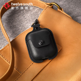 Twelve South AirSnap苹果无线蓝牙耳机新AirPods2牛皮防丢保护套