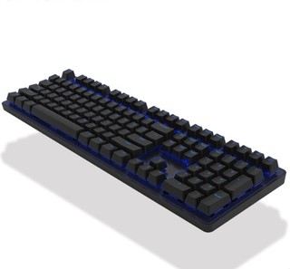 ikbc R300 108键 有线机械键盘 黑色 Cherry茶轴 蓝光