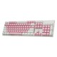 Hyeku 黑峡谷 GK715 机械键盘 粉白（BOX白轴、白色背光）