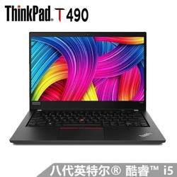 ThinkPad T490（0QCD）14英寸笔记本电脑（i5-8265U、8G、32GB傲腾+512GB）