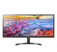 LG 乐金 34WL500-B 34英寸显示器（2560×1080、75Hz、HDR10、sRGB 99%）