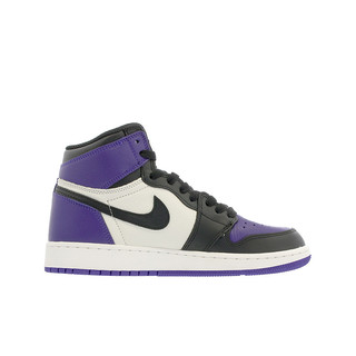 Air Jordan 1 Court Purple AJ1 黑紫脚趾女子篮球鞋 575441-501