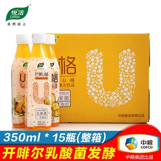 中粮悦活 芒果U格乳酸菌果汁饮品350ml*15瓶