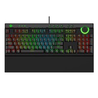 AJAZZ 黑爵 AK636 104键 有线机械键盘 黑色 Cherry茶轴 RGB