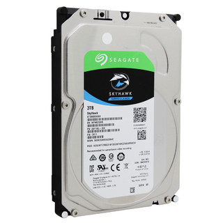 SEAGATE 希捷 酷鹰SkyHawk系列 3.5英寸监控级硬盘 3TB 256MB(5400rpm、SMR)ST3000VX009