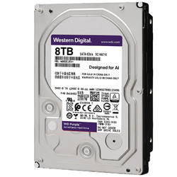 Western Digital 西部数据 紫盘 8TB SATA6Gb/s 256M 监控硬盘(WD82EJRX)