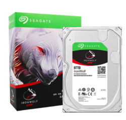 SEAGATE 希捷  酷狼 7200RPM 256MB SATA NAS机械硬盘 8TB