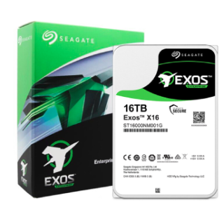 SEAGATE 希捷 银河Exos X16系列 16TB 3.5英寸 企业级机械硬盘 ST16000NM001G (7200rpm、PMR(CMR))