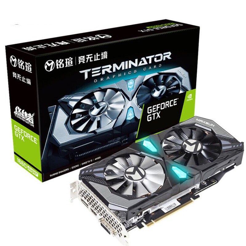 历史低价maxsun铭瑄geforcegtx1660super终结者显卡6gb